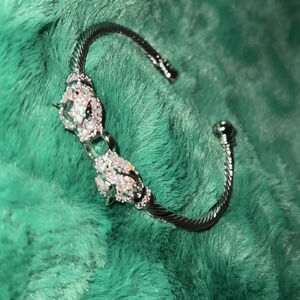 Fashion vintage Viking  dragon silver tone Arm ring Bracelet